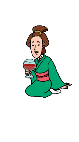 Wine 日本 Sticker by Sheryu39