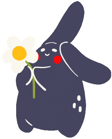 Happy Flower Sticker by Misu Juju