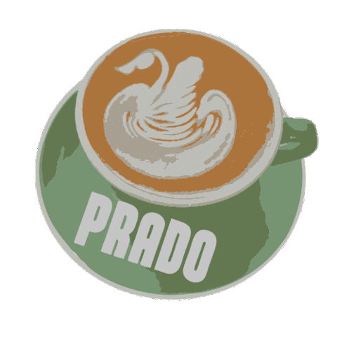 Cafe Latte Sticker by PRADO CAFE