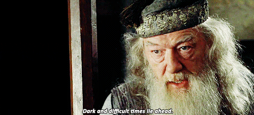 Harry Potter Dark And Difficult Times Lie Ahead GIF - Find & Share on GIPHY