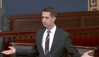 Confused Tom Cotton GIF by GIPHY News