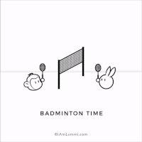 badminton carrots GIF