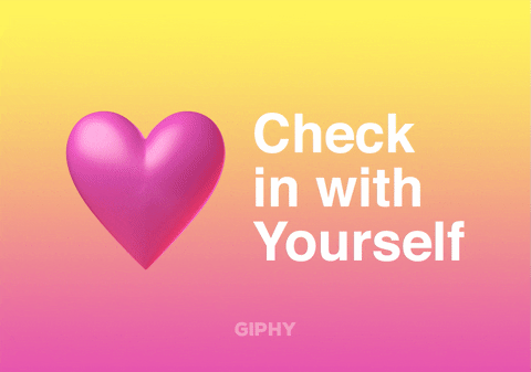 check in with yourself