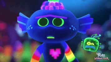 Glow In The Dark Heartbeat GIF by DreamWorks Trolls