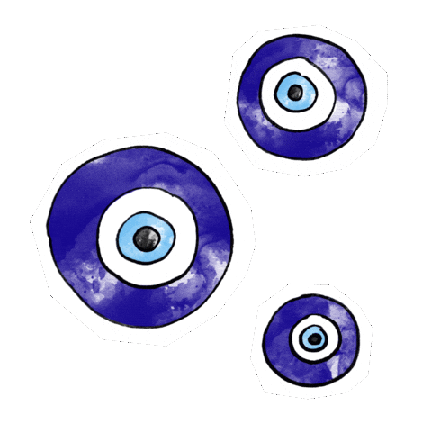 Evil Eye Breakfast Sticker by ÇeşmeBazlamaKahvaltı