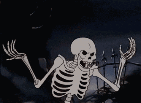 halloween skeleton GIF