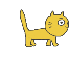 Cat Run Sticker