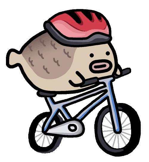 Bike Fish Sticker by milly cohen for iOS & Android GIPHY