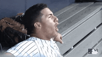 Oh Yeah Sigh GIF by New York Yankees