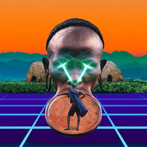 ojingode africa vfx tribe synthwave GIF