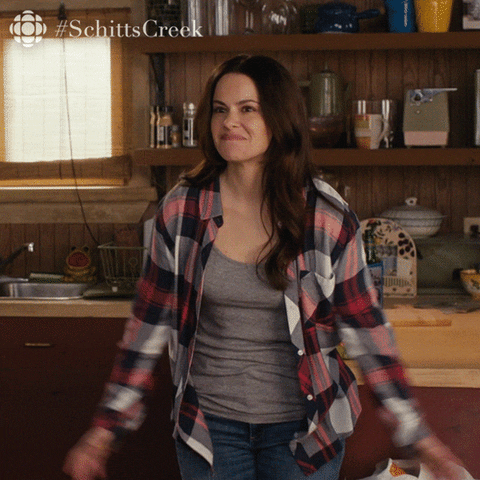 Awkward Schitts Creek GIF by CBC - Find & Share on GIPHY
