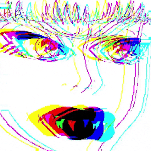 Pixel Face GIF