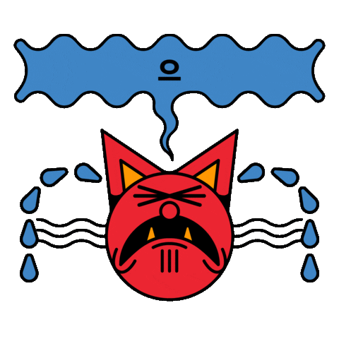 Cry Emotion Sticker by Crimson Cat