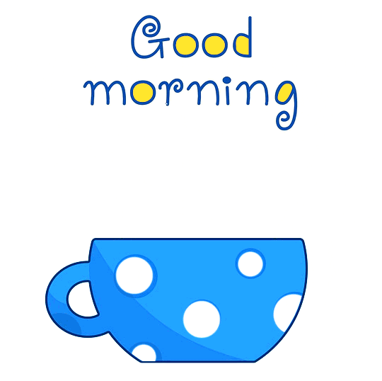 good morning coffee animation