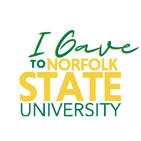 I Gave To Nsu Sticker By Norfolk State University For Ios Android Giphy