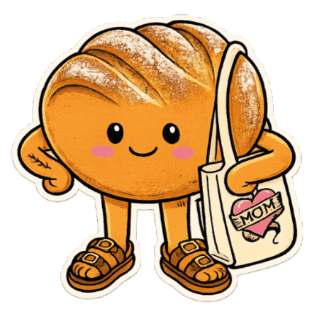 Bread Juan Sticker by Chefcecygon