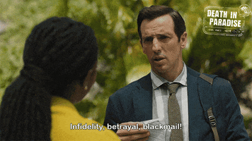 Blackmail Shock Horror GIF by Death In Paradise