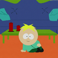 Laying South Park GIF