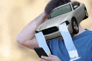 Looking At Phone GIF