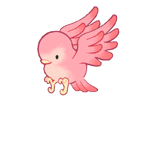 Pink Bird Sticker