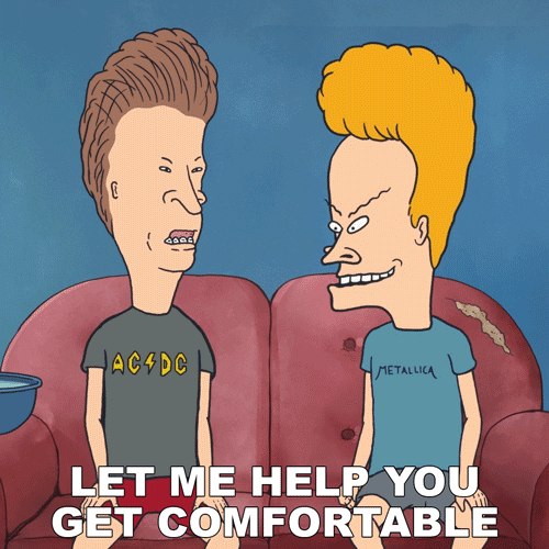 Get Comfy Beavis And Butthead GIF by Paramount+
