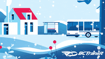 Bus Happy Holidays GIF by BC Transit