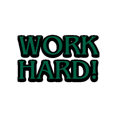 Work Hard Sticker by Colorado State University Online