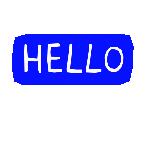 Hello Sticker by jusdecoconut