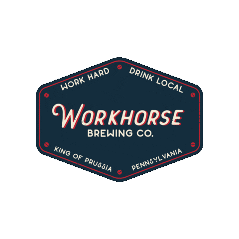 Brewery Kop Sticker by Workhorse Brewing Company