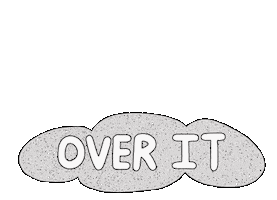 Over It Rainbow Sticker
