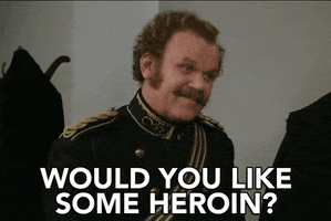 drugs heroin GIF by Holmes & Watson