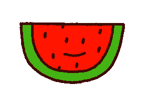 Summer Fruit Sticker by Lizzy Itzkowitz