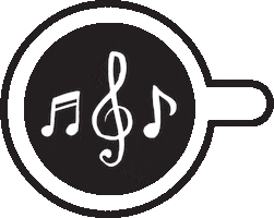 Music Note Coffeehouse Sticker by The Nueva School