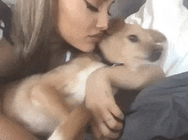 Justin Bieber Dog GIF by Ariana Grande