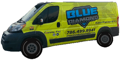 Blue Diamond Detailing Sticker