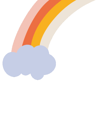 Rainbow Clouds Sticker by weareallmaedhere