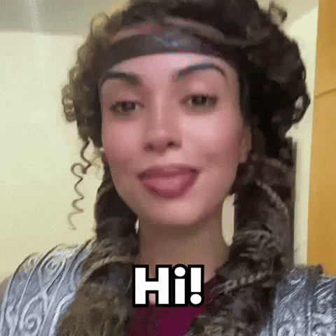 Girl Hello GIF