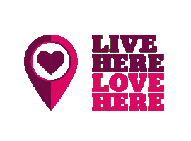 Live Here Love Here Sticker