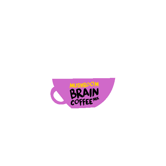 Power Brain Sticker by Shroomzup