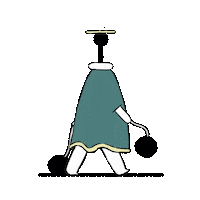 Walk Dress Sticker by merlin fluegel