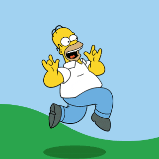 Image result for happy homer gif
