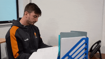 Office Paper GIF by Worcester Warriors
