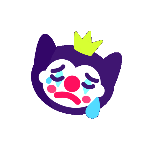 Sad Clown Prince Sticker by Tiger Wang