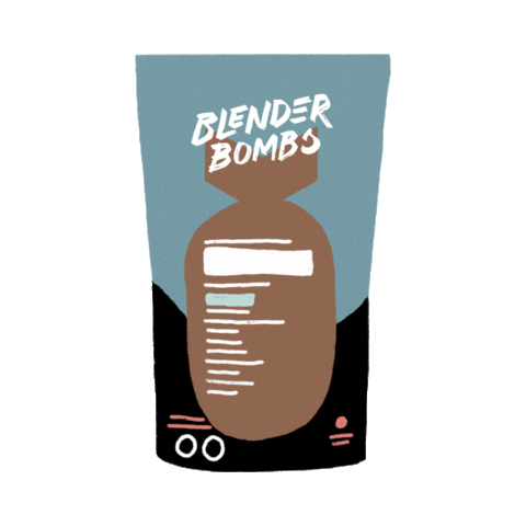 Smoothie Blender Bombs Sticker by Hushup and Hustle for iOS