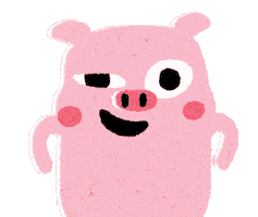 Laugh Pig Sticker by Tomemeeeeee