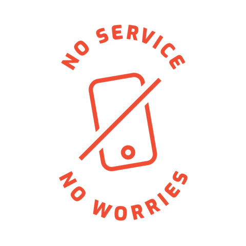 No Worries Reception Sticker by KAON  – 4x4, Camping & Touring