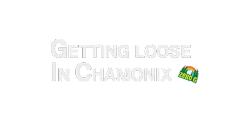 Chamonix Mont Blanc Riding Sticker by Zero G Chamonix