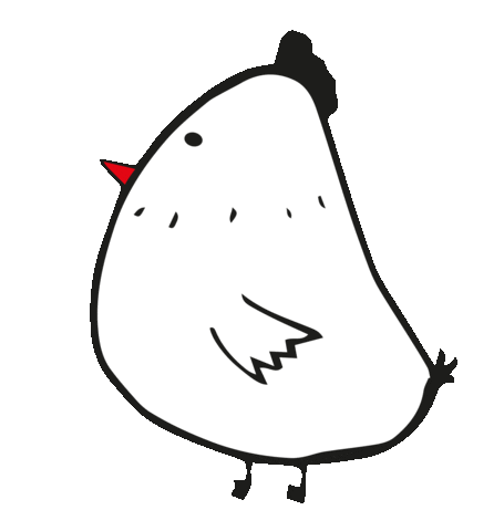 kartenhuhn Sticker