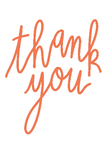 Thanks Thank You Sticker by Eugeniedbart