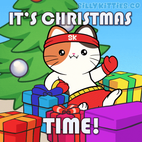 Happy Christmas Tree GIF by Silly Kitties